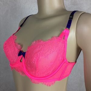 32D Victoria’s Secret Hot Pink Very Sexy Demi Bra